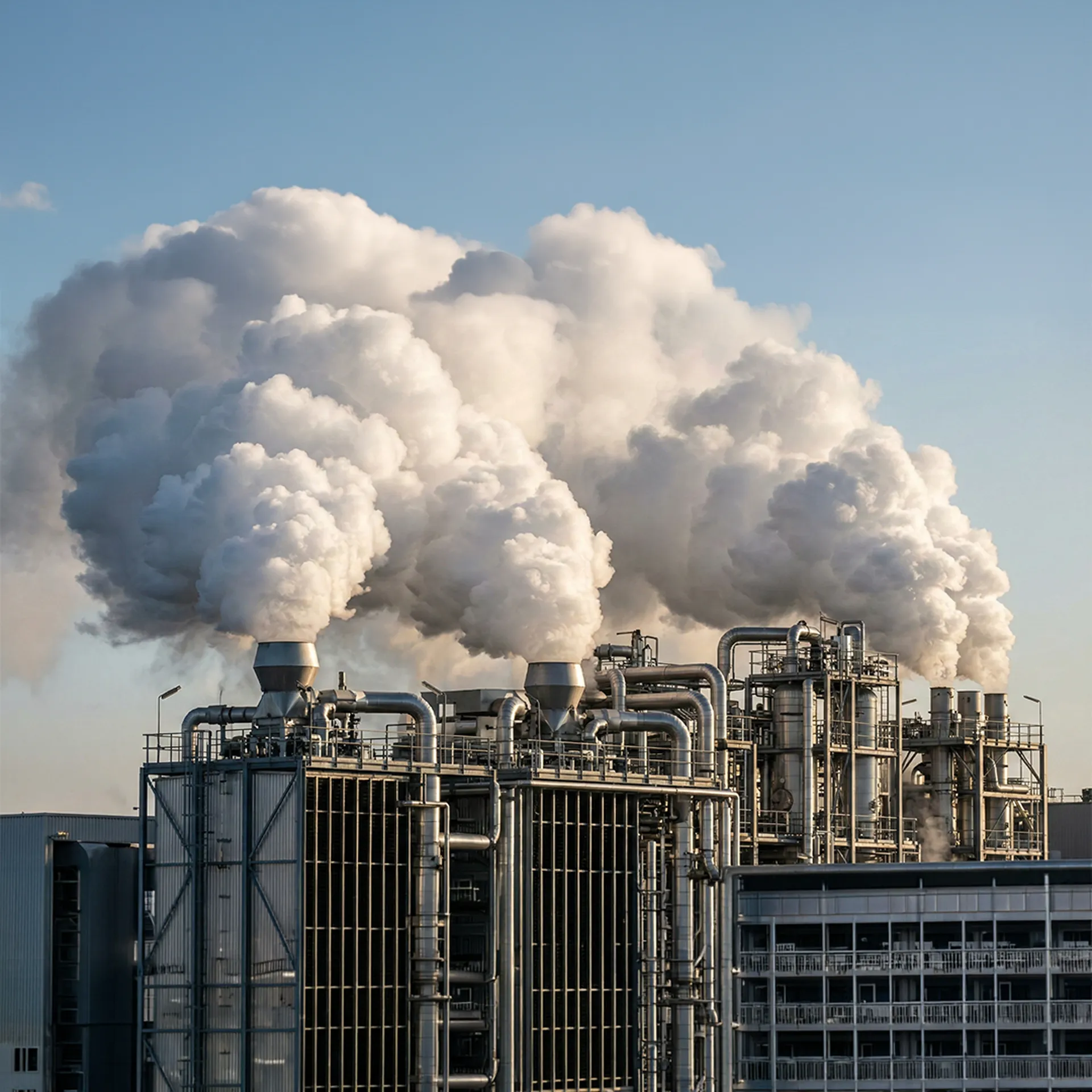 Industrial steam plant for food production