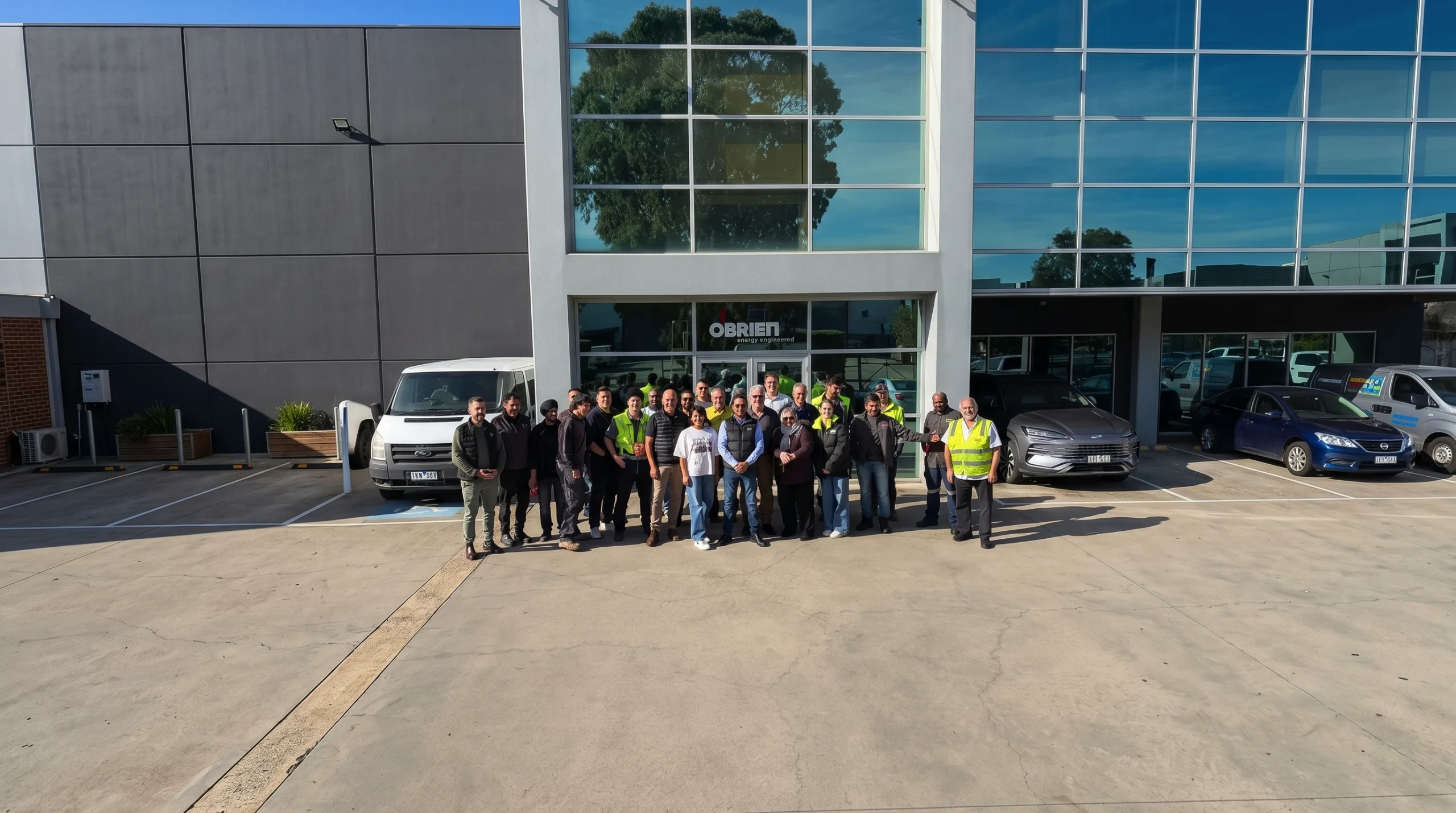 The wider O’Brien Energy team at our head office
