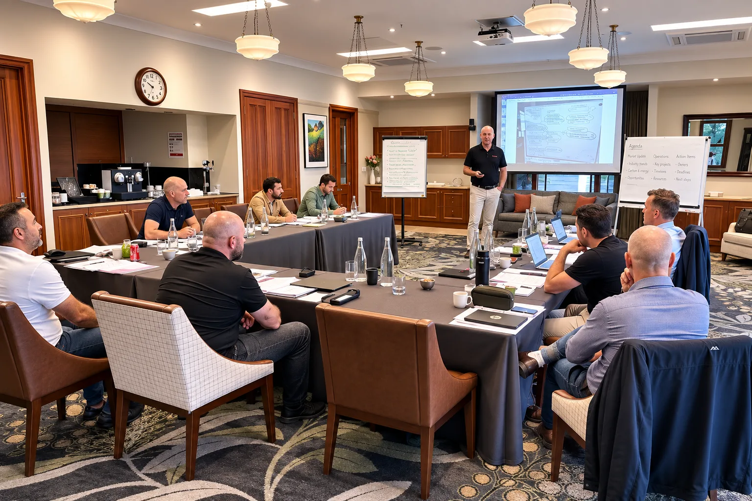 O’Brien engineers collaborating in the workshop