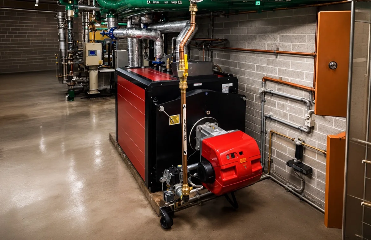 O’Brien industrial boiler plant — choosing between steam and hot water